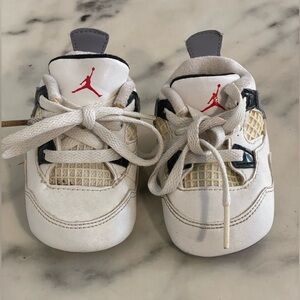 Child Air Jordan 4 Retro TD 'White Cement' 2016 Size 2C
